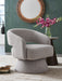 Nashkins - Swivel Accent Chair - Pebble - Tallahassee Discount Furniture (FL)
