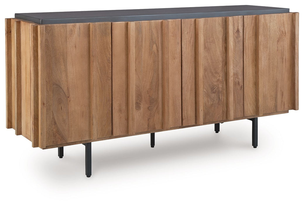 Quintavious - Brown / Charcoal - Accent Cabinet - Tallahassee Discount Furniture (FL)