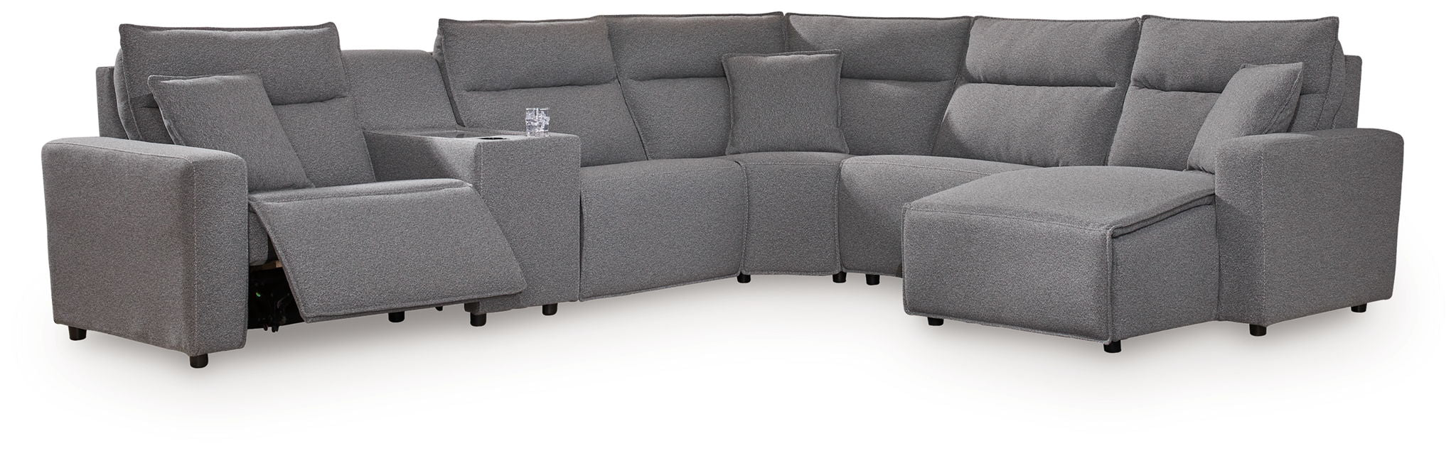 Modmax II - Reclining Sectional - Salt And Pepper - Tallahassee Discount Furniture (FL)