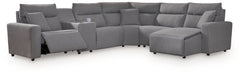 Modmax II - Reclining Sectional - Salt And Pepper - Tallahassee Discount Furniture (FL)