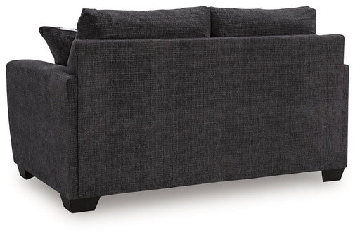 Loreo - Loveseat - Ebony - Tallahassee Discount Furniture (FL)
