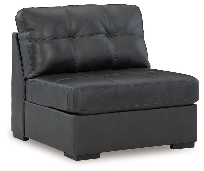 Brindley Pier - Fog - Armless Chair - Tallahassee Discount Furniture (FL)
