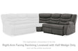 Partymate - Slate - Raf Reclining Loveseat - Tallahassee Discount Furniture (FL)