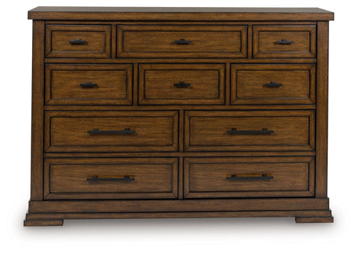 Taffenbrook - Medium Brown - Dresser - Tallahassee Discount Furniture (FL)
