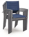Rocky Creek - Sling Arm Chair (Set of 4) - Blue / Gray - Tallahassee Discount Furniture (FL)