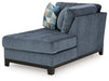 Maxon Place - Navy - Raf Corner Chaise - Tallahassee Discount Furniture (FL)