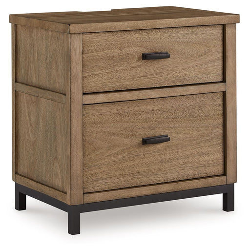 Tomtyn - Light Brown - Two Drawer Night Stand - Tallahassee Discount Furniture (FL)