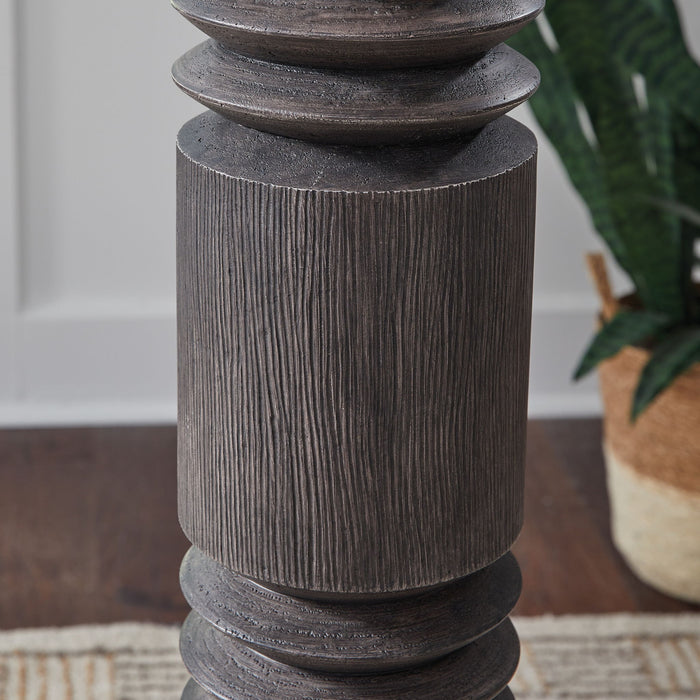 Fainwell - Distressed Black - Poly Floor Lamp - Tallahassee Discount Furniture (FL)