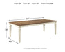 Realyn - Chipped White - Rectangular Dining Room Extension Table - Tallahassee Discount Furniture (FL)