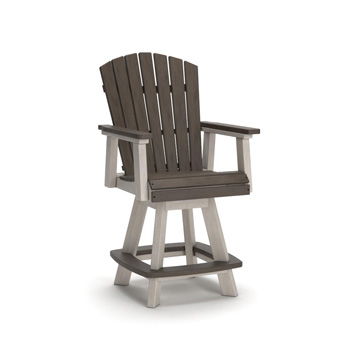 Vista Highlands - Barstool (Set of 2) - Brown / White - Tallahassee Discount Furniture (FL)