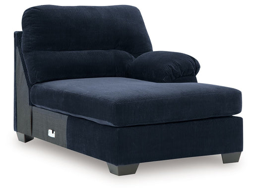 SimpleJoy - RAF Corner Chaise - Navy - Tallahassee Discount Furniture (FL)