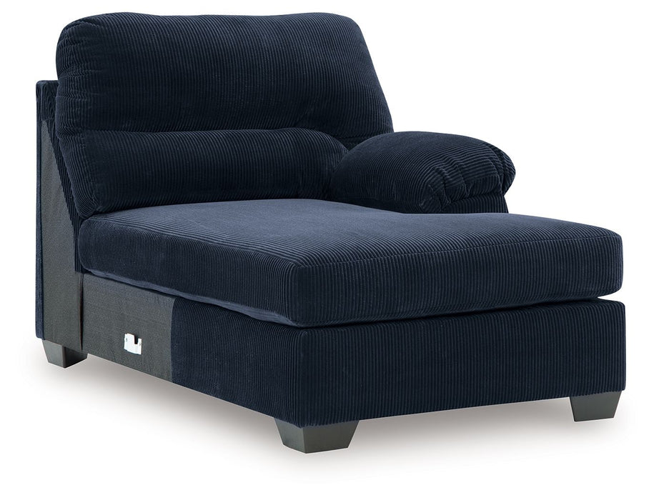 SimpleJoy - RAF Corner Chaise - Navy - Tallahassee Discount Furniture (FL)