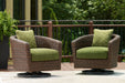 Horizon Hall - Brown / Green - Swivel Lounge With Cushion - Tallahassee Discount Furniture (FL)