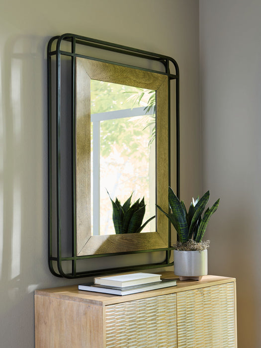 Beelman - Black / Brown - Accent Mirror - Tallahassee Discount Furniture (FL)