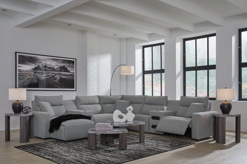 ModMax II - Salt And Pepper - Reclining Sectional - Tallahassee Discount Furniture (FL)