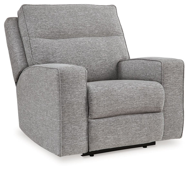 Biscoe - Pewter - Power Recliner /Adj Headrest - Tallahassee Discount Furniture (FL)