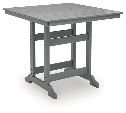 Sanctuary Beach - Square Counter Table With Umbrella Option - Dark Gray - Tallahassee Discount Furniture (FL)