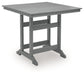 Sanctuary Beach - Square Counter Table With Umbrella Option - Dark Gray - Tallahassee Discount Furniture (FL)