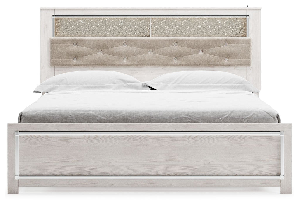 Altyra - White - King Bookcase Panel Bed - Tallahassee Discount Furniture (FL)