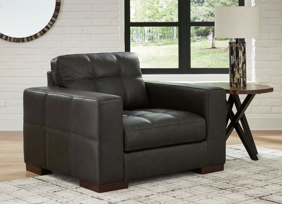 Luigi - Chair And A Half - Thunder - Tallahassee Discount Furniture (FL)