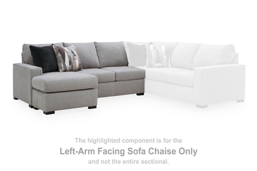 Lakepoint - LAF Sofa Chaise - Nickel - Tallahassee Discount Furniture (FL)