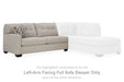 Mahoney - Pebble - Laf Full Sofa Sleeper - Tallahassee Discount Furniture (FL)