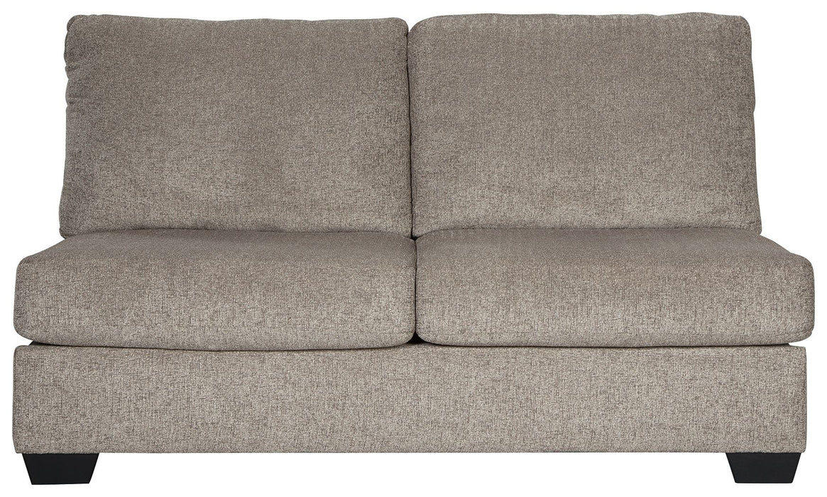 Ballinasloe - Platinum - Armless Loveseat - Tallahassee Discount Furniture (FL)
