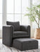 Vreni - Charcoal / Black - Accent Chair - Tallahassee Discount Furniture (FL)