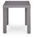 Half Moon Beach - Square End Table - Gray - Tallahassee Discount Furniture (FL)
