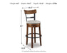 Valebeck - Tall Upholstered Swivel Barstool - Tallahassee Discount Furniture (FL)