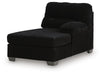 SimpleJoy - RAF Corner Chaise - Onyx - Tallahassee Discount Furniture (FL)