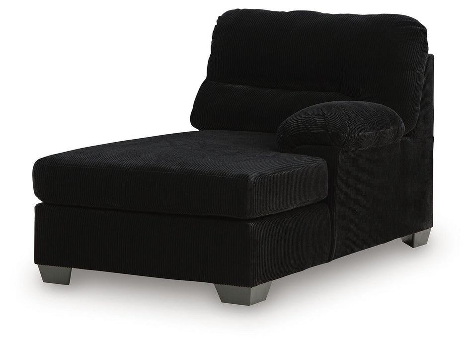 SimpleJoy - RAF Corner Chaise - Onyx - Tallahassee Discount Furniture (FL)