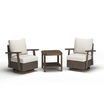 Marin Sands - Chairs With Cushion And Table Set (Set of 3) - Brown / Beige - Tallahassee Discount Furniture (FL)