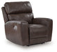 Crossplex - Smoke - Power Recliner / Adjustable Headrest - Tallahassee Discount Furniture (FL)