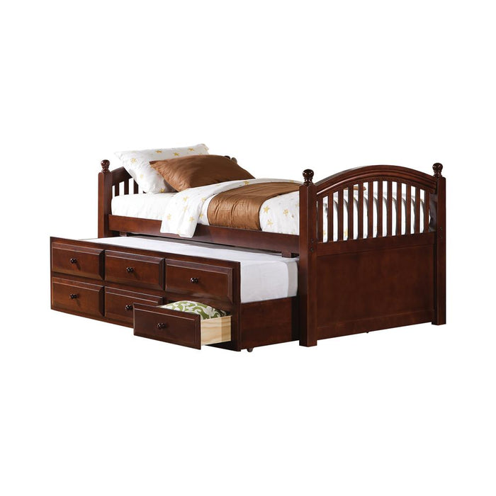 Norwood Twin Captain's Bed with Trundle and Drawers Chestnut image