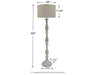Bernadate - Whitewash - Poly Floor Lamp - Tallahassee Discount Furniture (FL)