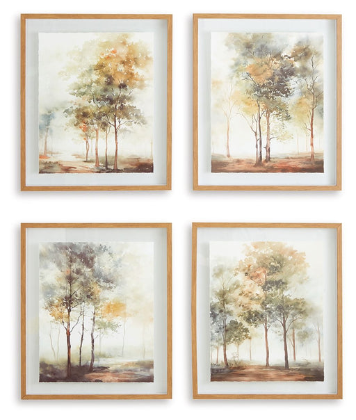 Bryneford - Multi - Wall Art Set (Set of 4) - Tallahassee Discount Furniture (FL)