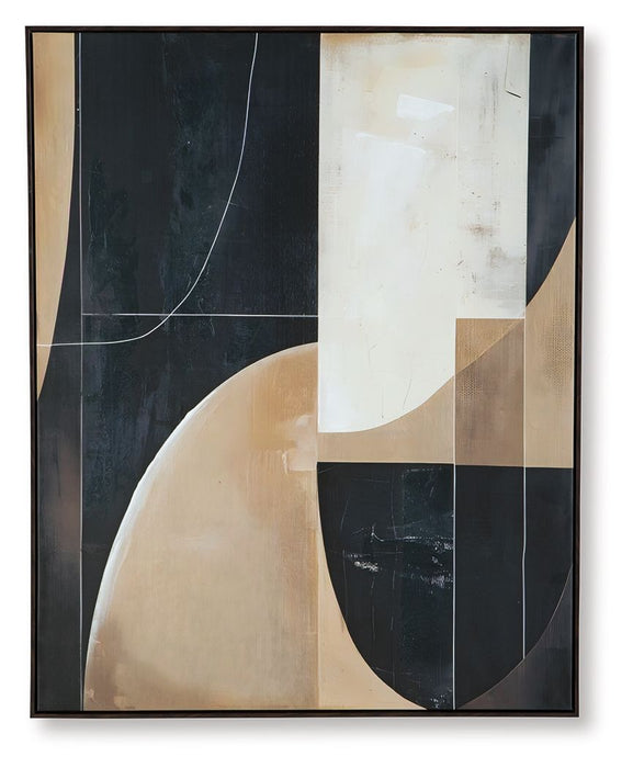 Ewanford - Black / Brown / Tan - Wall Art - Tallahassee Discount Furniture (FL)