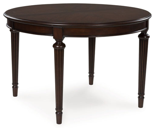 Lavinton - 8 Pc. - Dining Room Extension Table, 6 Side Chairs, Server - Brown - Tallahassee Discount Furniture (FL)