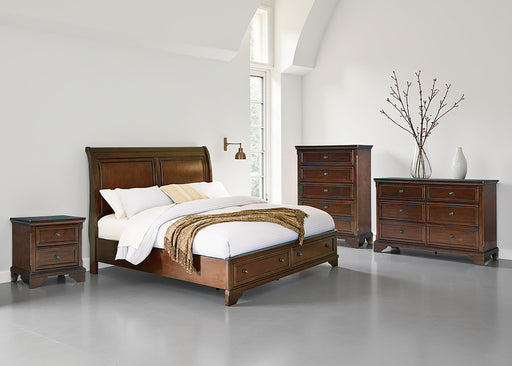 Trellington - Queen Sleigh Storage Bed - Brown - Tallahassee Discount Furniture (FL)