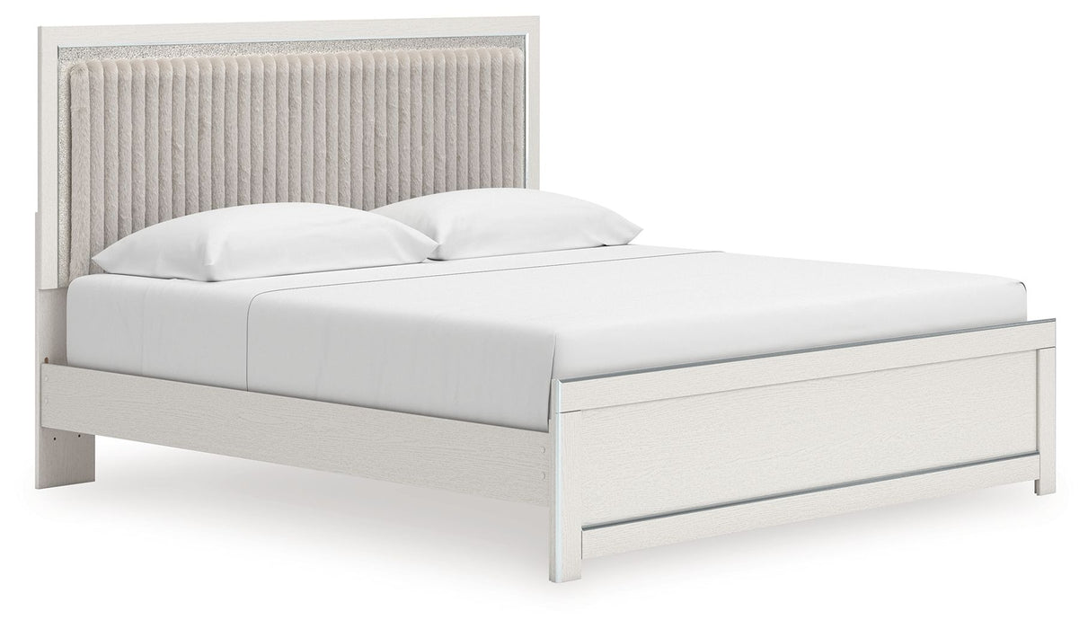 Zuraleus - Upholstered Panel Platform Bed With Roll Slats - Tallahassee Discount Furniture (FL)
