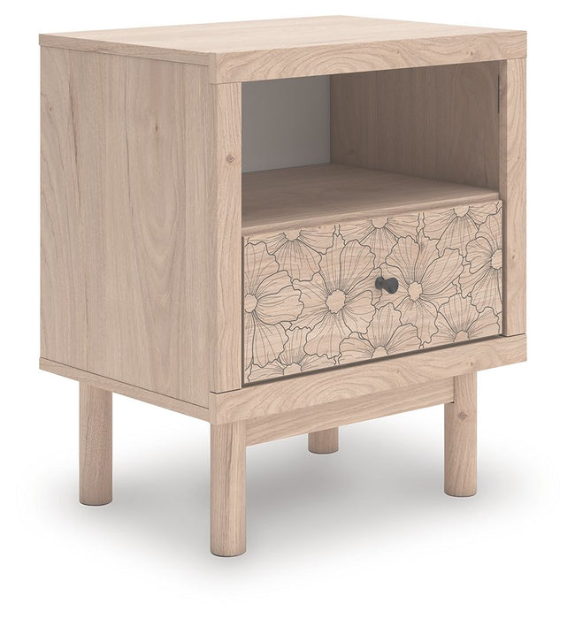 Arloster - Tan - One Drawer Night Stand - Tallahassee Discount Furniture (FL)