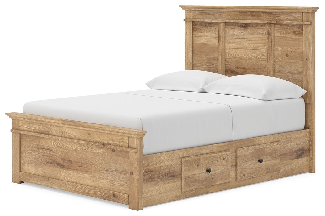 Makidern - Panel Storage Bed With 2 Under Bed Storage Units - Tallahassee Discount Furniture (FL)