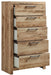 Hyanna - Tan Brown - Five Drawer Chest - Tallahassee Discount Furniture (FL)