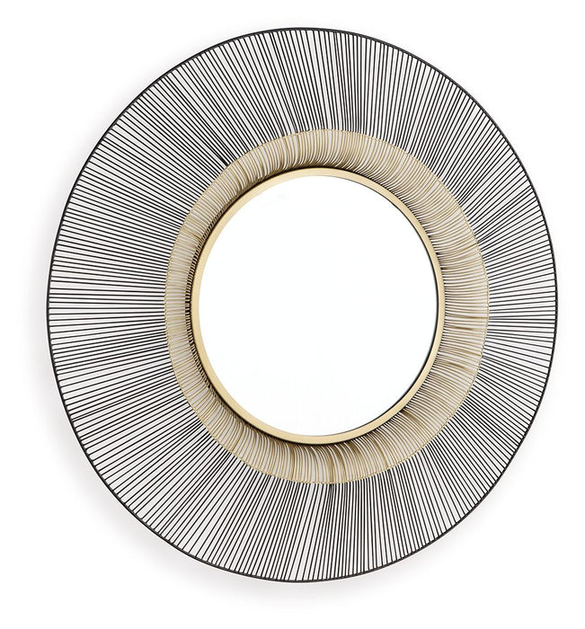 Dallmen - Black / Gold Finish - Accent Mirror - Tallahassee Discount Furniture (FL)