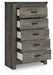 Frandern - Gray - Five Drawer Chest - Tallahassee Discount Furniture (FL)