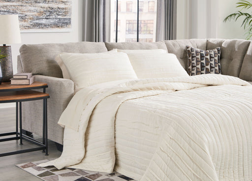 Mahoney - Pebble - Laf Full Sofa Sleeper - Tallahassee Discount Furniture (FL)
