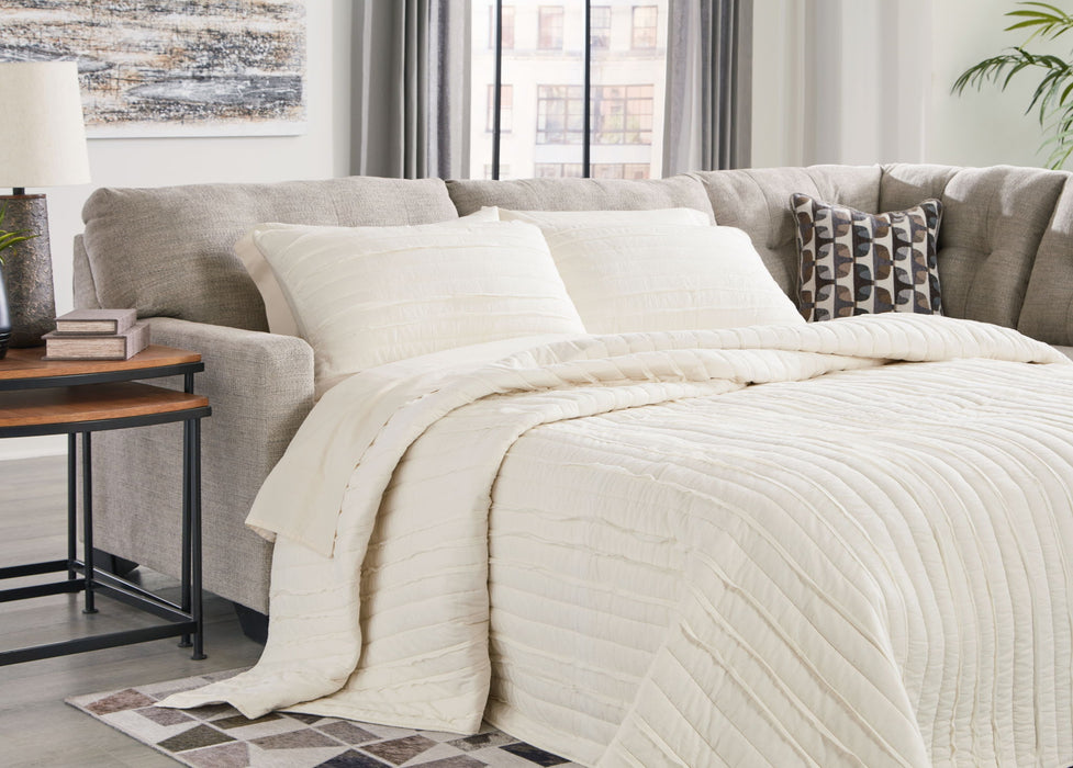 Mahoney - Pebble - Laf Full Sofa Sleeper - Tallahassee Discount Furniture (FL)