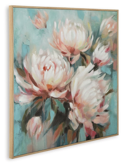Parryville - Aqua / Pink - Wall Art - Tallahassee Discount Furniture (FL)