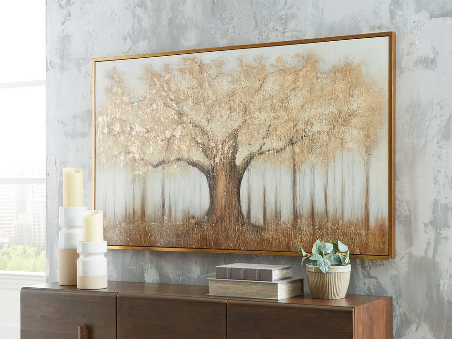 Dalewick - Brown / Gray / Gold Finish - Wall Art - Tallahassee Discount Furniture (FL)